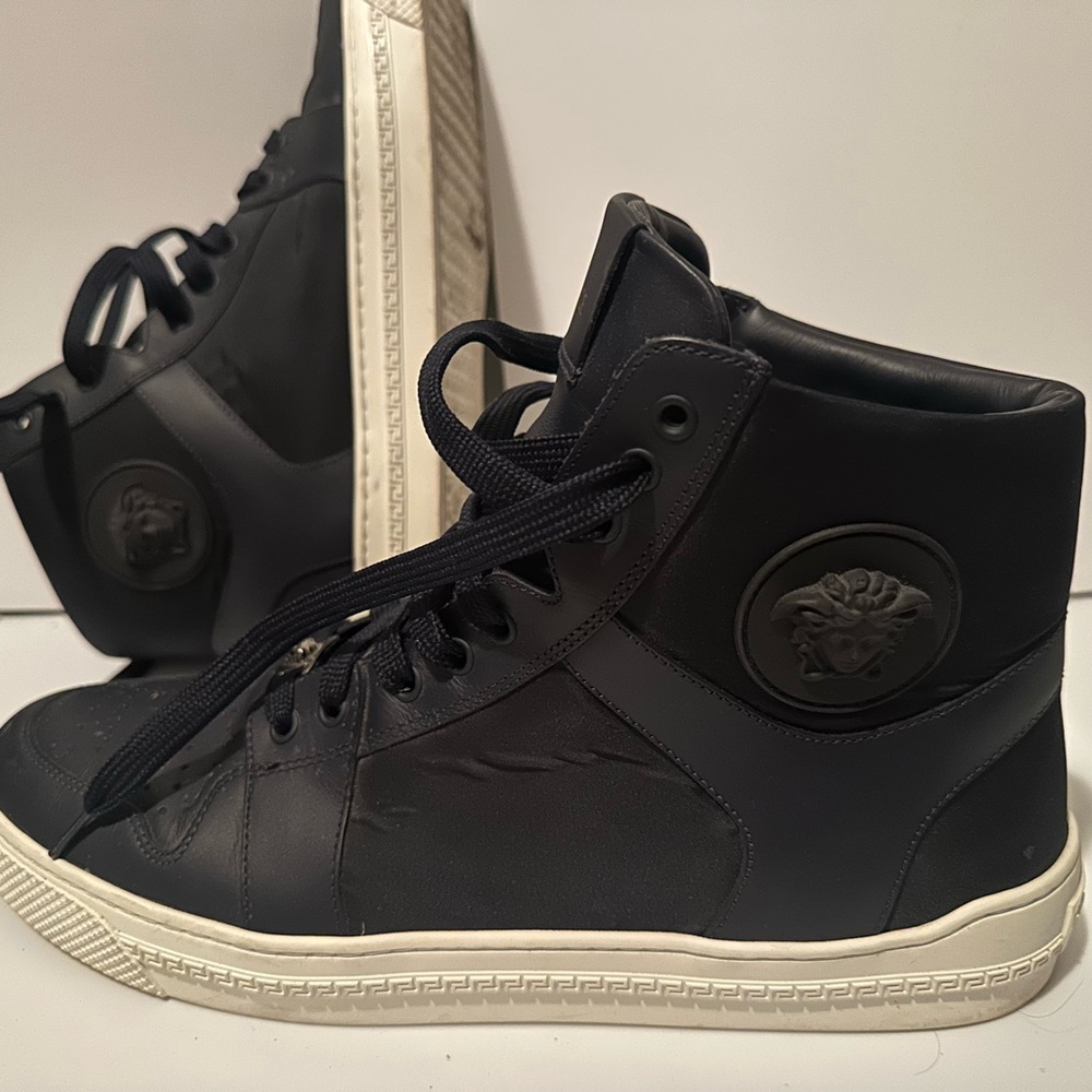 Versace Black High-Top Men's Sneakers